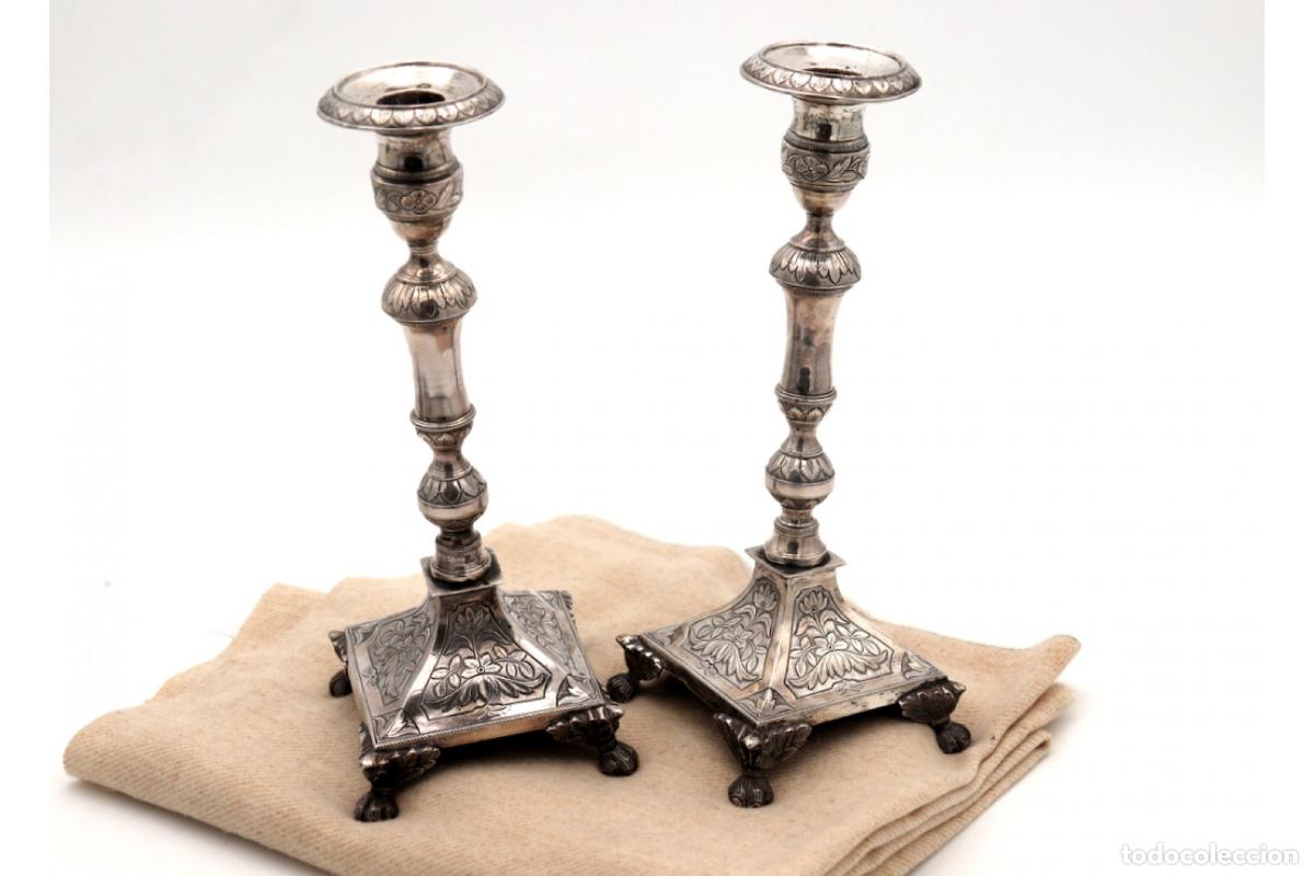 Antig&uuml;edades: Candelabros de plata - Foto 5