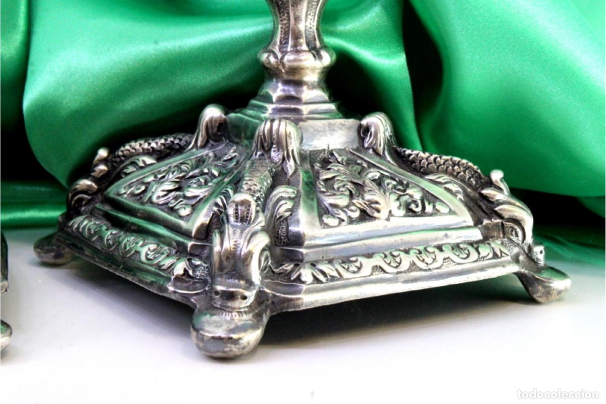 Antig&uuml;edades: Candelabros de plata - Foto 4