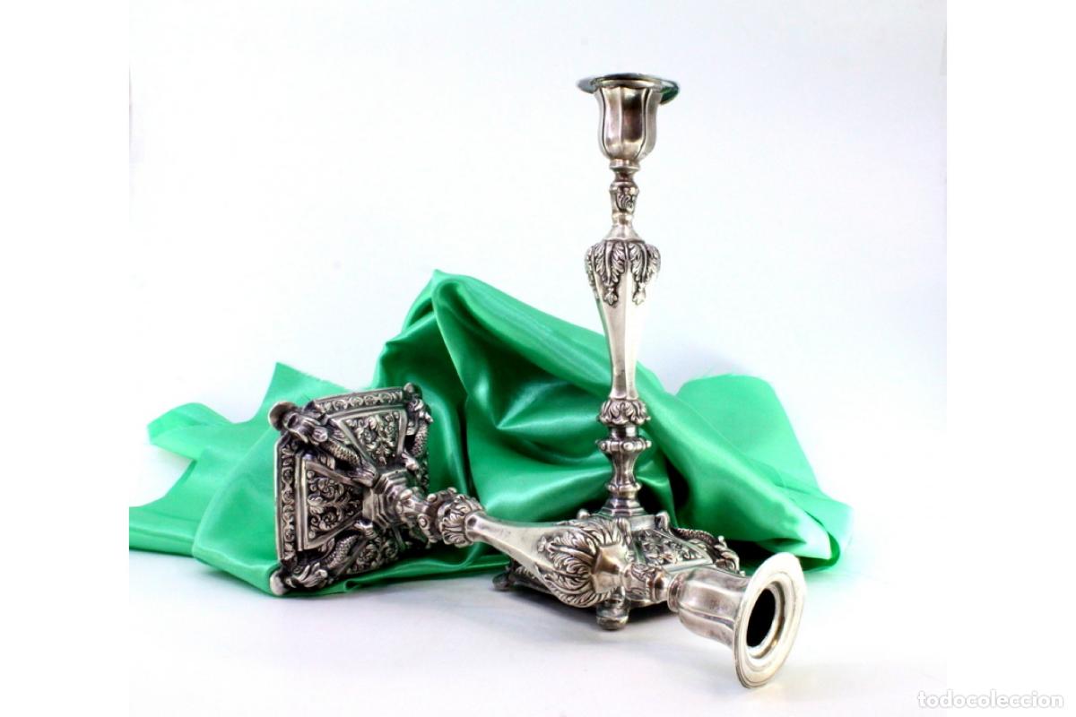 Antig&uuml;edades: Candelabros de plata - Foto 5