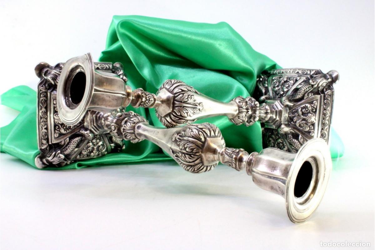 Antig&uuml;edades: Candelabros de plata - Foto 8