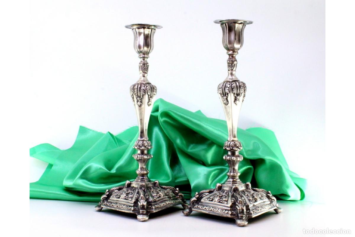 Antig&uuml;edades: Candelabros de plata - Foto 10