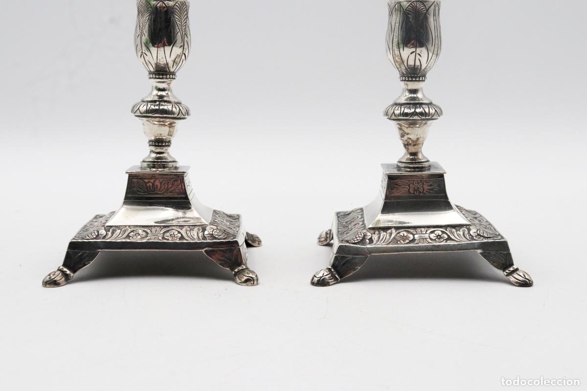 Antig&uuml;edades: Candelabros de plata - Foto 3