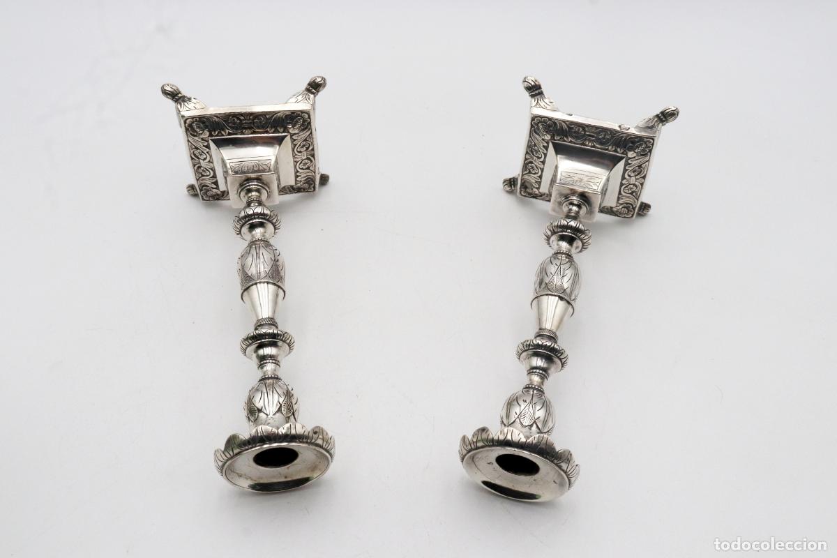 Antig&uuml;edades: Candelabros de plata - Foto 4