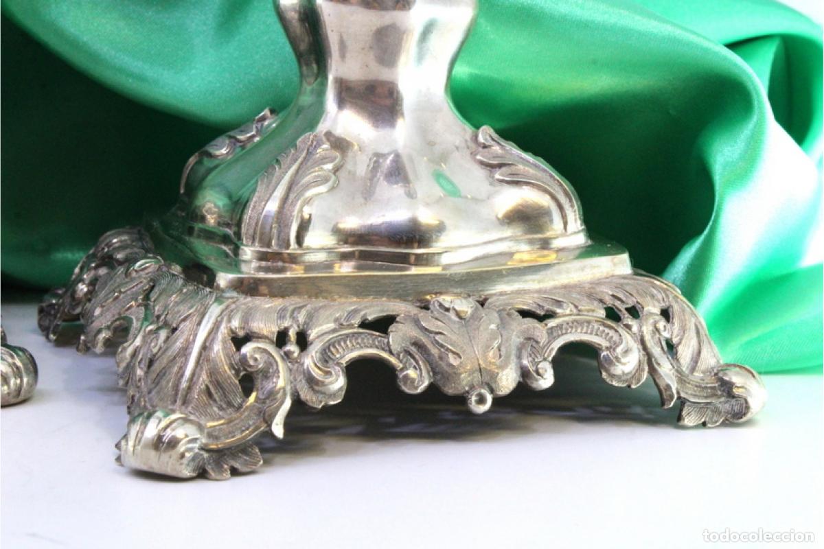 Antig&uuml;edades: Candelabros de plata - Foto 2