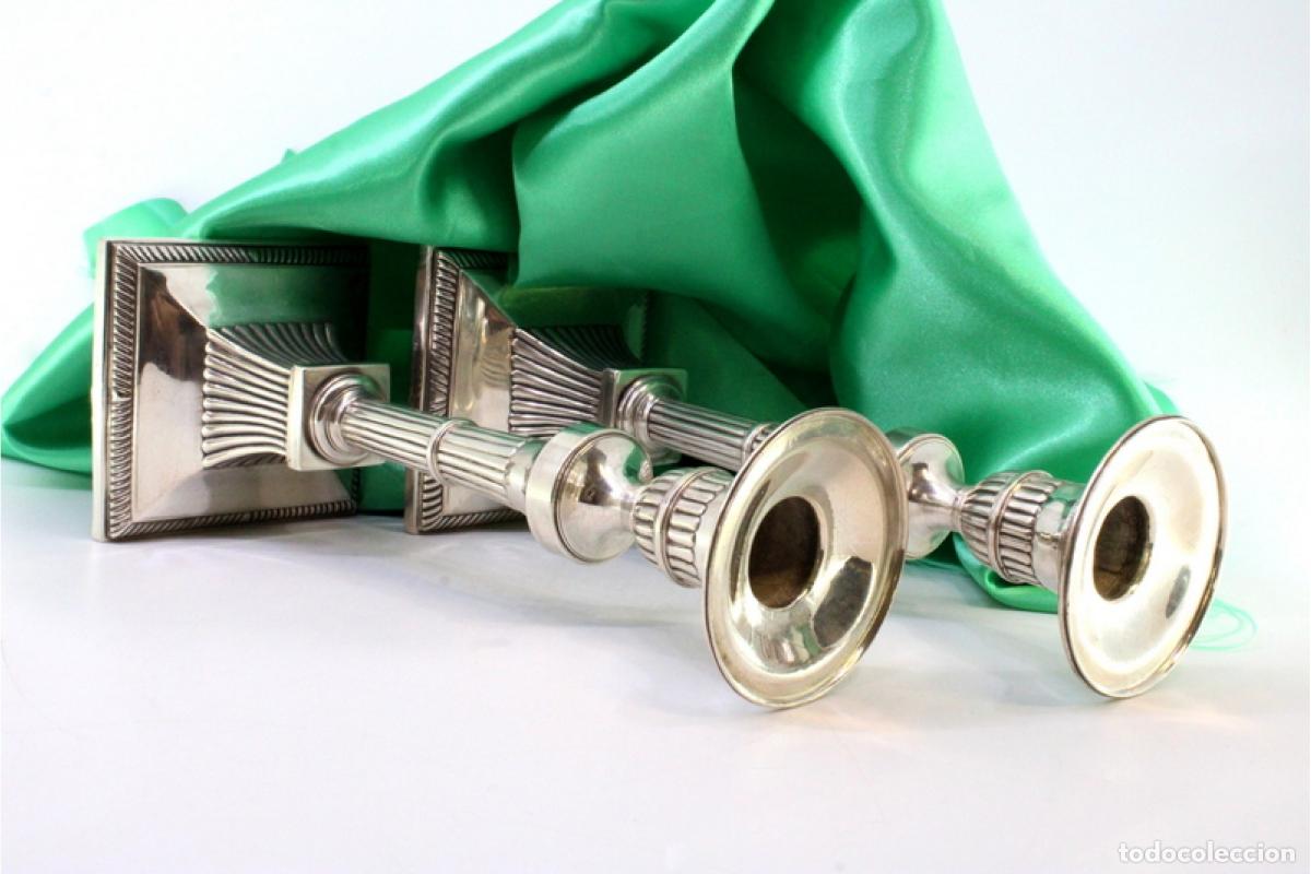 Antig&uuml;edades: Candelabros de plata - Foto 2