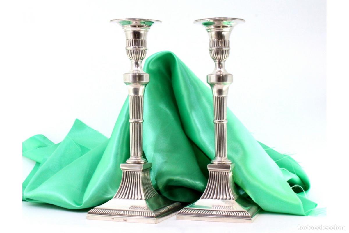 Antig&uuml;edades: Candelabros de plata - Foto 1