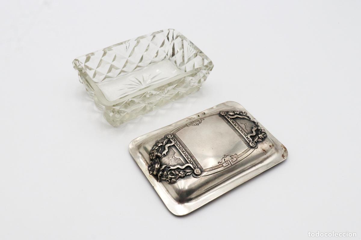 Antig&uuml;edades: jabonera de plata - Foto 3