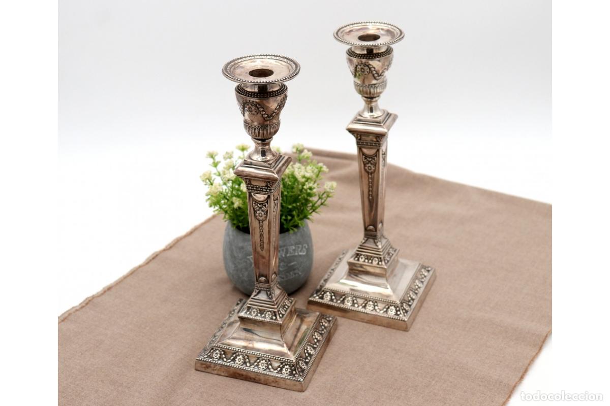Antig&uuml;edades: Candelabros de plata - Foto 2