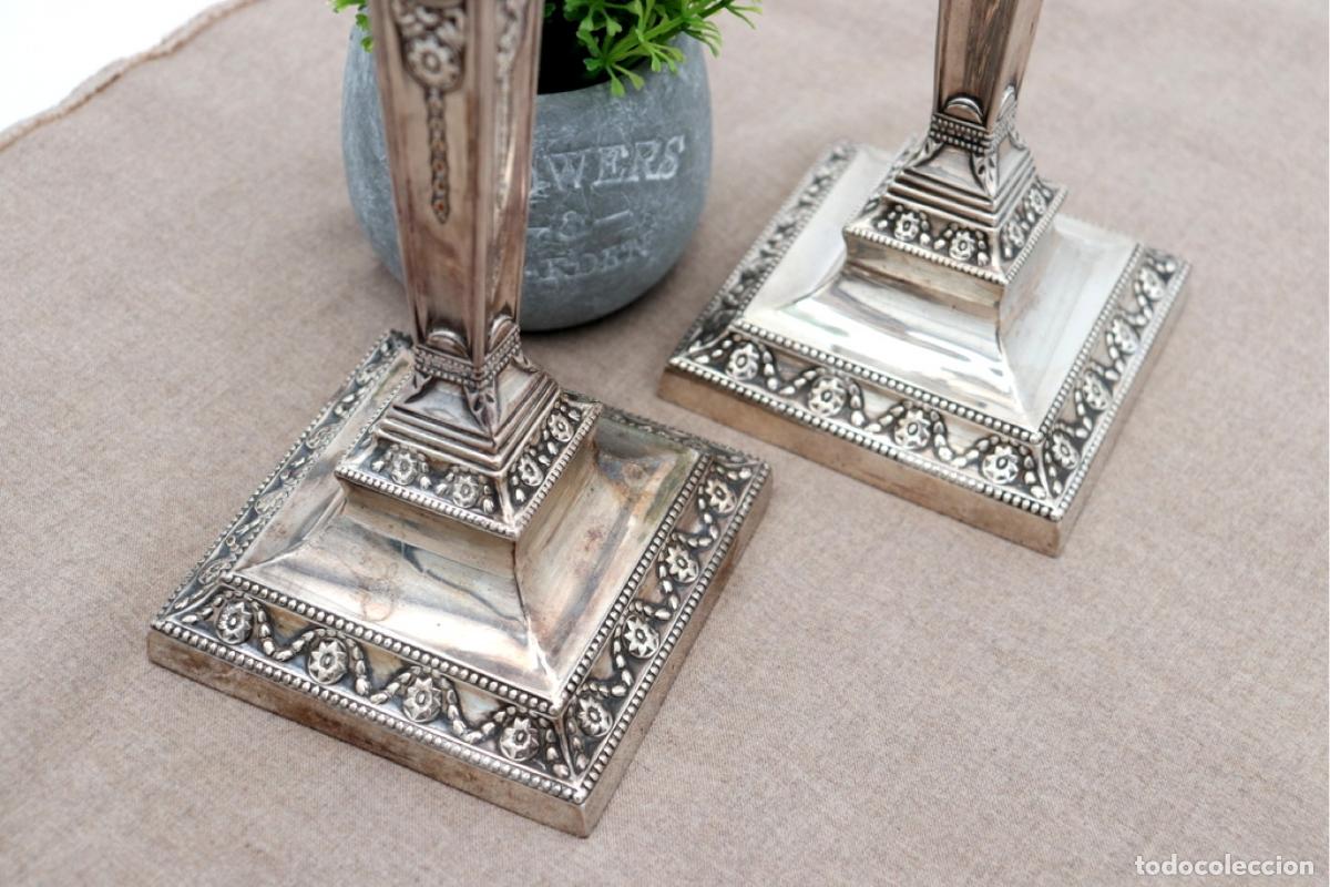 Antig&uuml;edades: Candelabros de plata - Foto 3