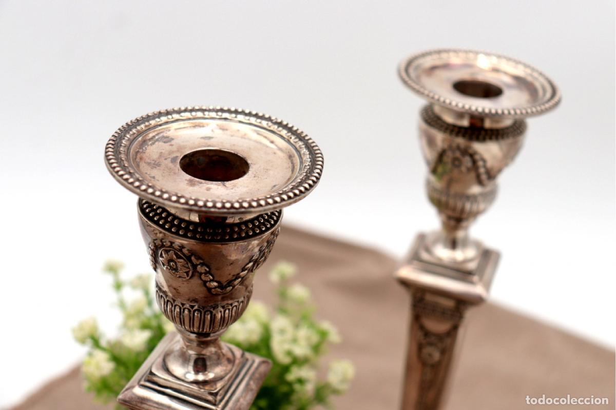 Antig&uuml;edades: Candelabros de plata - Foto 4