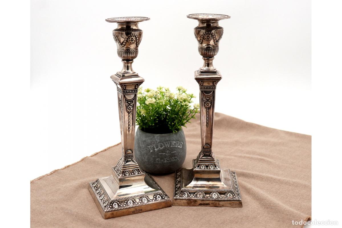Antig&uuml;edades: Candelabros de plata - Foto 1