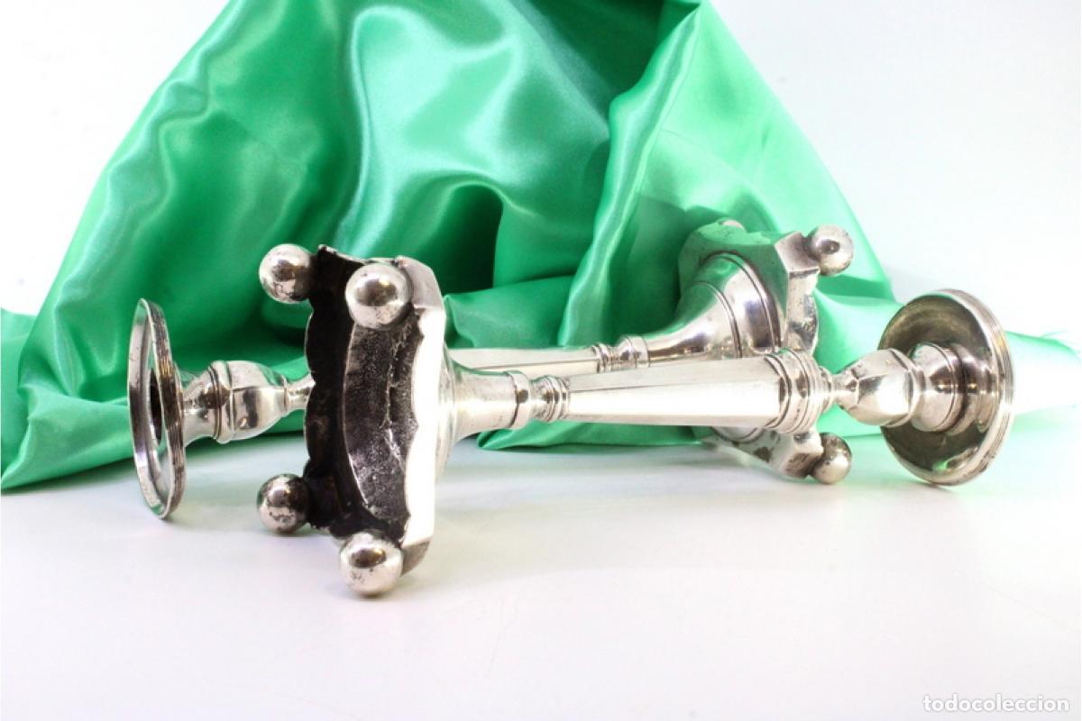Antig&uuml;edades: Candelabros de plata - Foto 5
