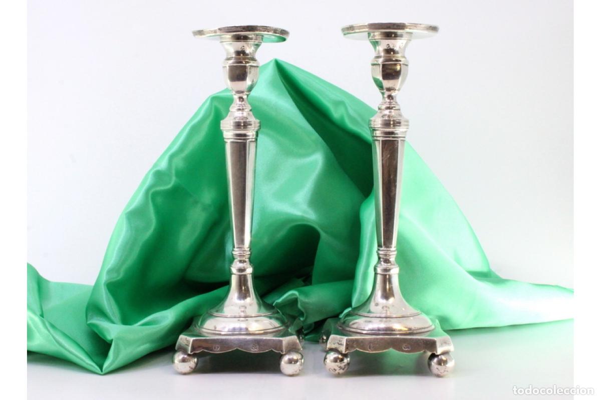 Antig&uuml;edades: Candelabros de plata - Foto 6
