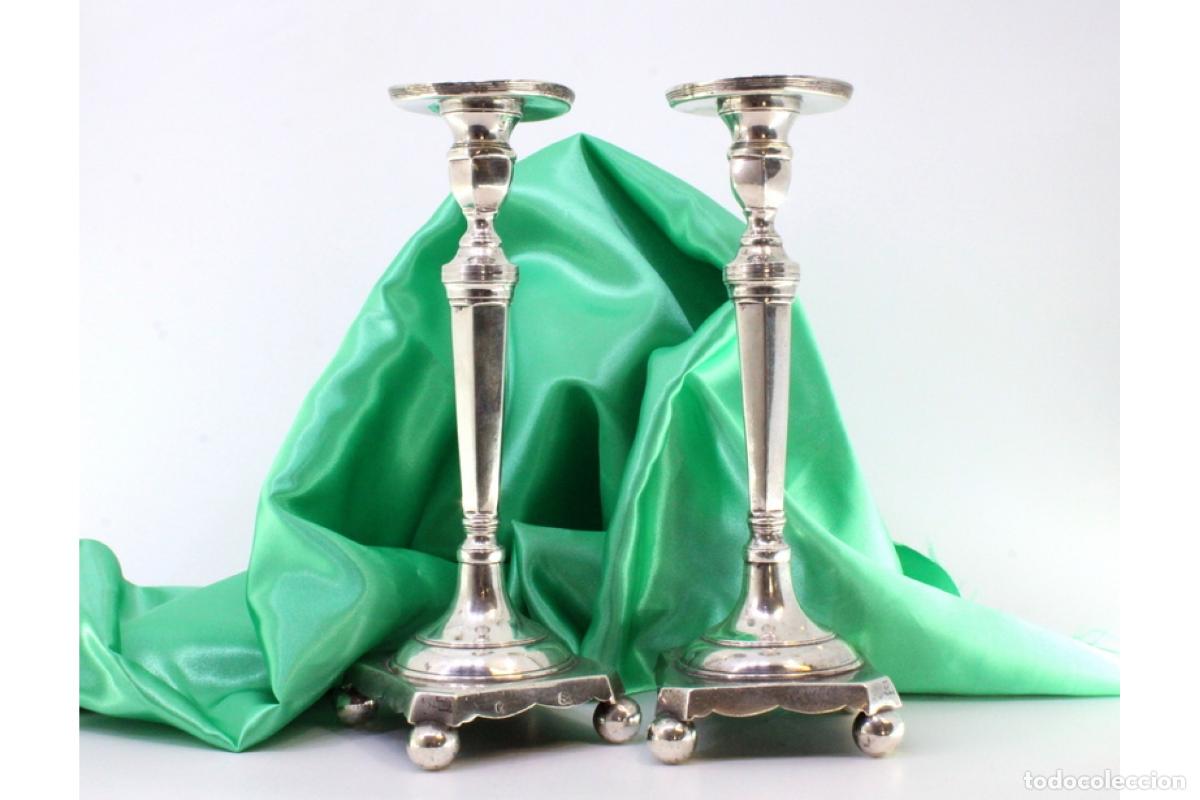 Antig&uuml;edades: Candelabros de plata - Foto 1