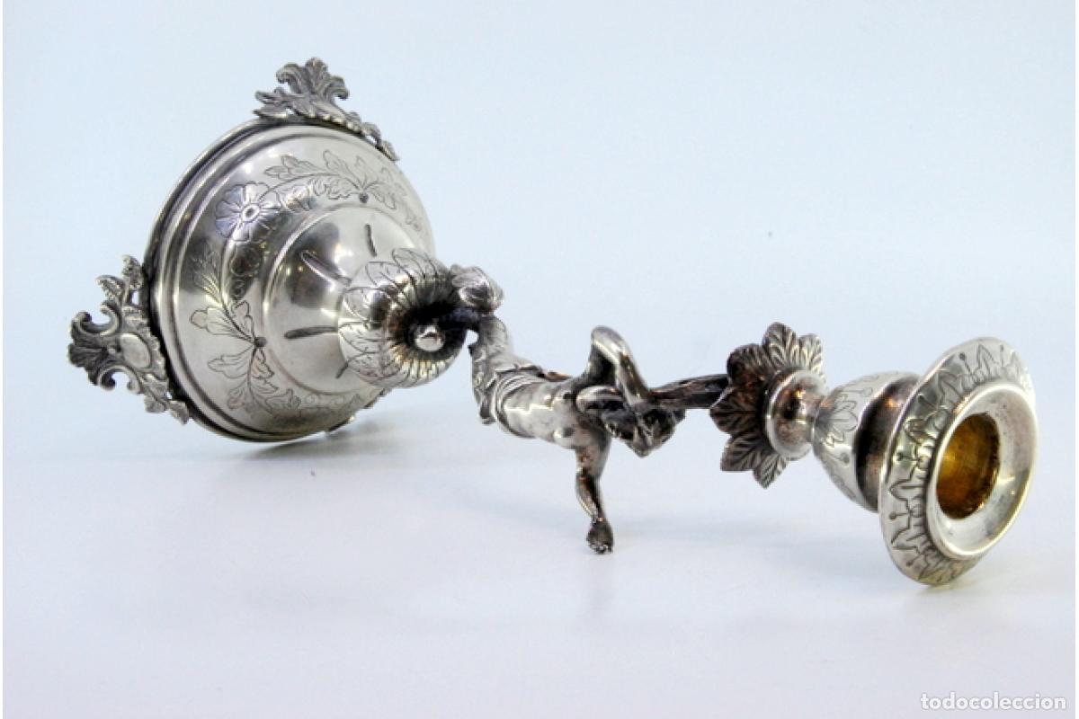 Antig&uuml;edades: candelabro de plata - Foto 3