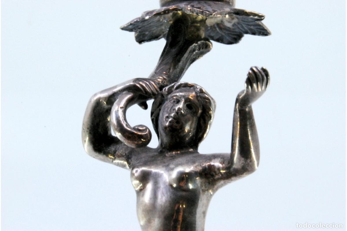 Antig&uuml;edades: candelabro de plata - Foto 8