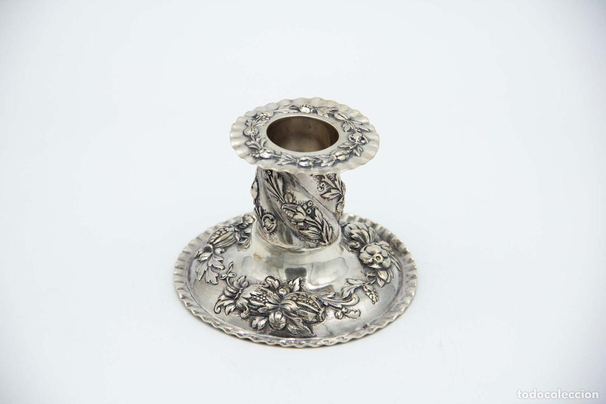 Antig&uuml;edades: candelabro de plata - Foto 1