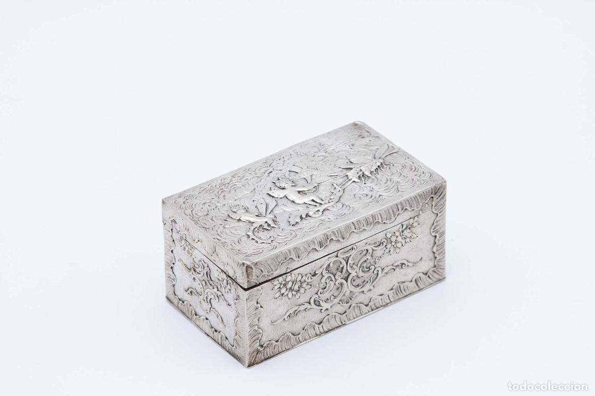 Antig&uuml;edades: Caja de tabaco, plata - Foto 5