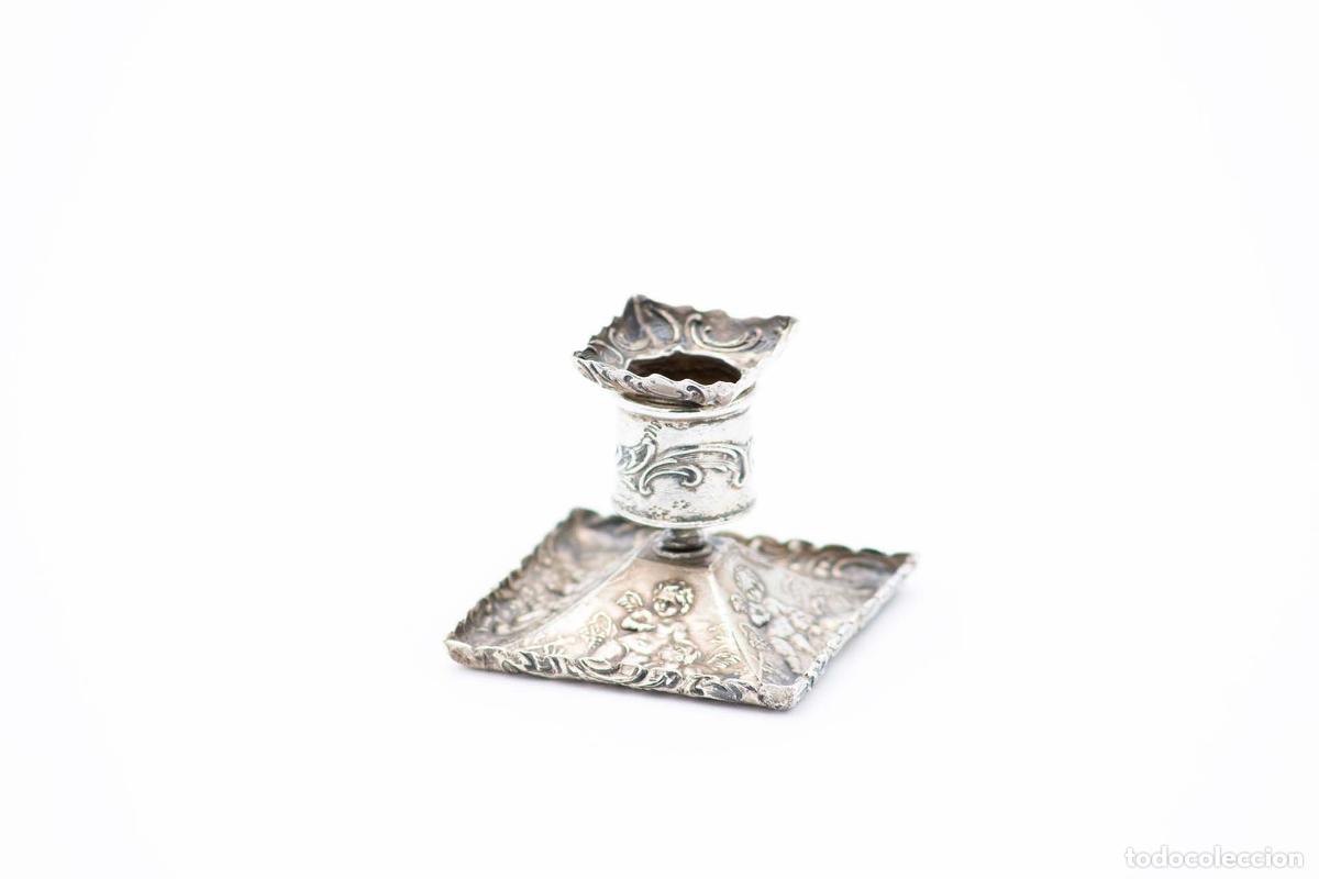 Antig&uuml;edades: candelabro de plata