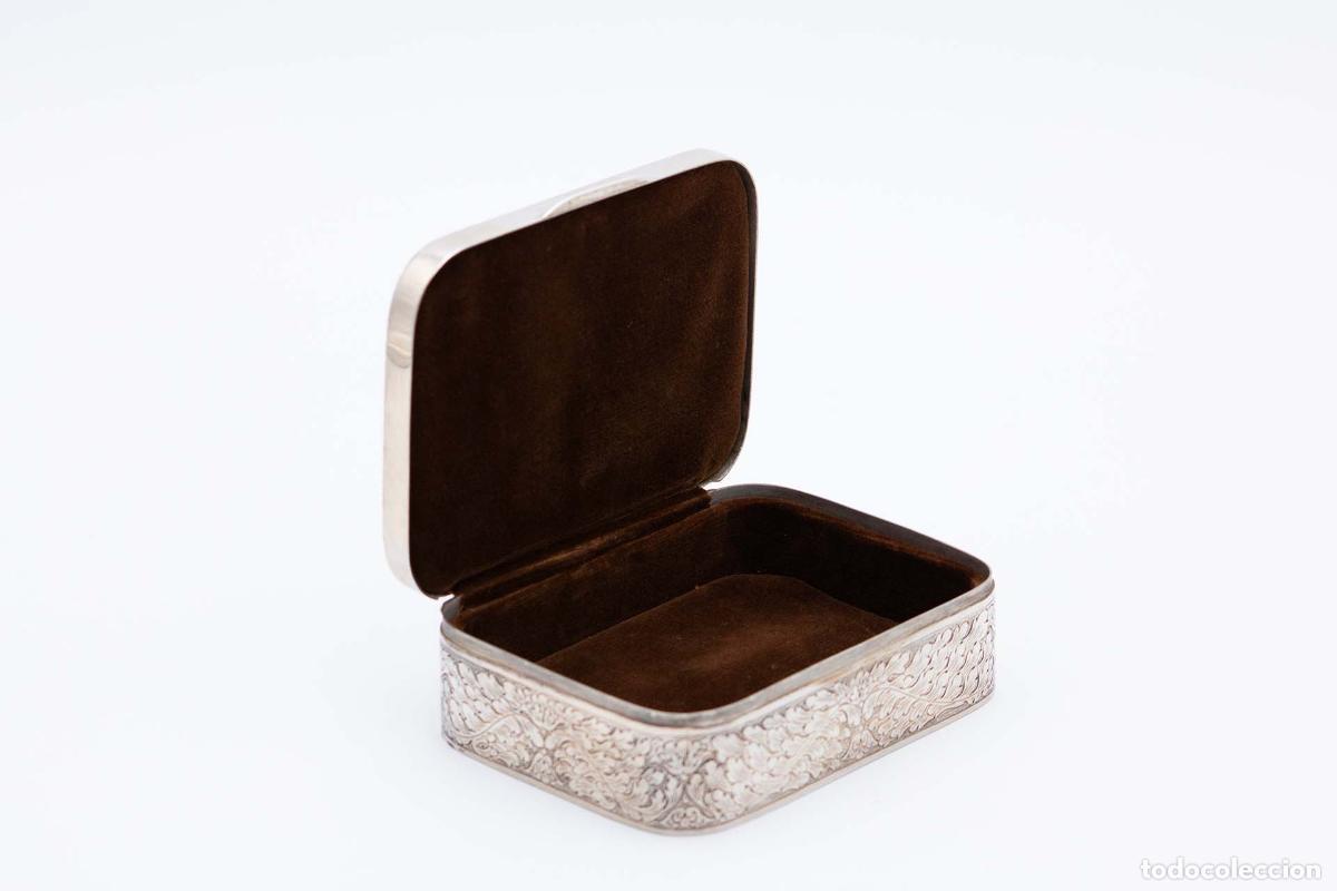 Antig&uuml;edades: Caja de joyer&iacute;a de plata - Foto 4