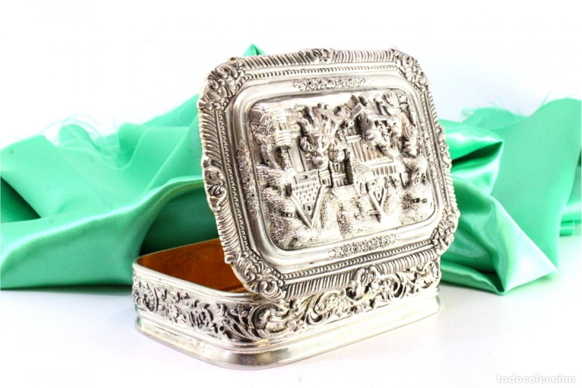 Antig&uuml;edades: Caja de joyer&iacute;a de plata - Foto 4