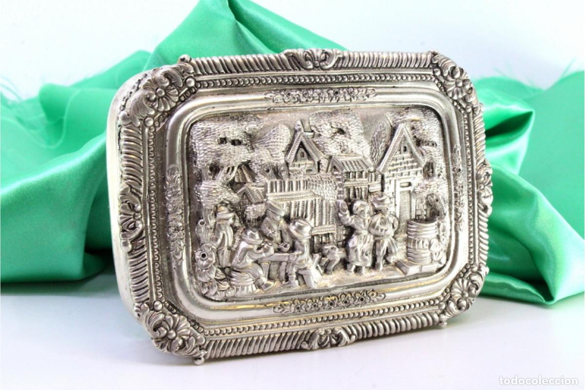 Antig&uuml;edades: Caja de joyer&iacute;a de plata - Foto 7