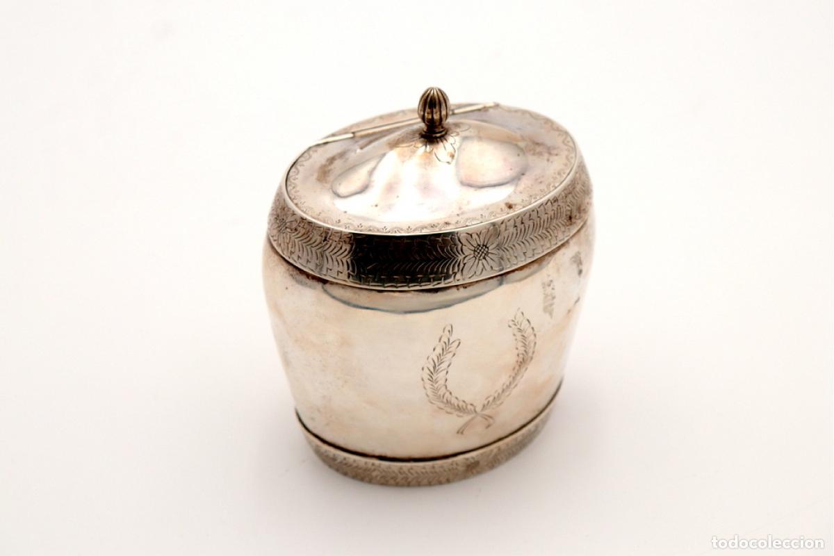 Antig&uuml;edades: Caja de plata, para t&eacute; - Foto 2