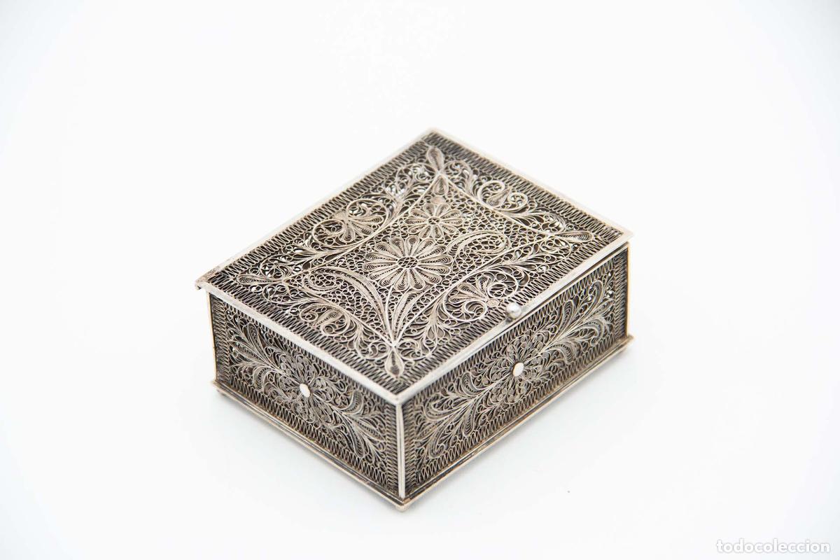 Antig&uuml;edades: Caja de joyer&iacute;a de plata - Foto 3
