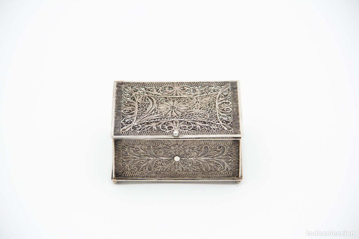 Antig&uuml;edades: Caja de joyer&iacute;a de plata - Foto 1