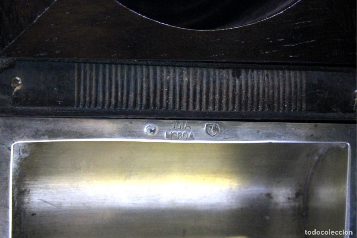 Antig&uuml;edades: Caja para fumar, fabricada en madera y plata. - Foto 6