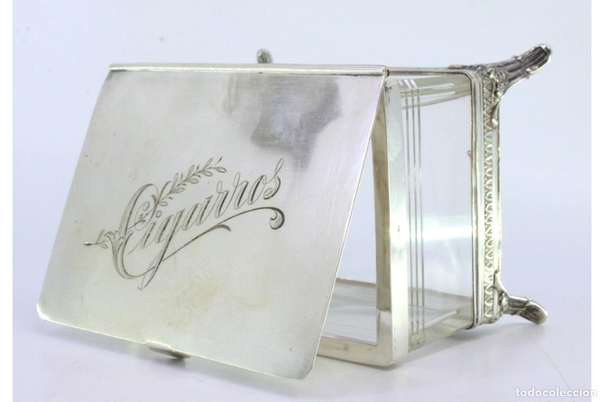 Antig&uuml;edades: Caja de cigarrillos, plateada - Foto 9