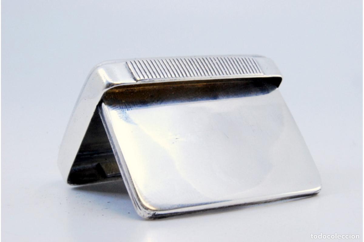 Antig&uuml;edades: Caja de plata para cerillas. - Foto 4
