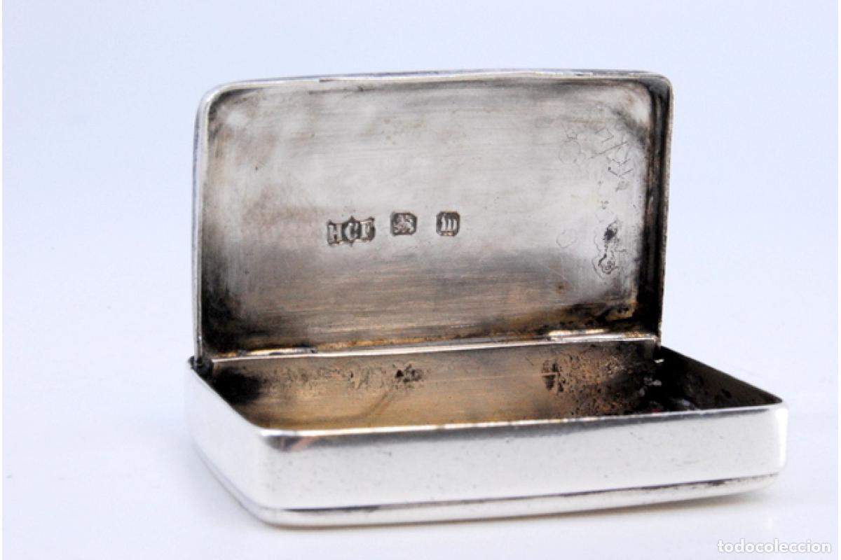 Antig&uuml;edades: Caja de plata para cerillas. - Foto 6