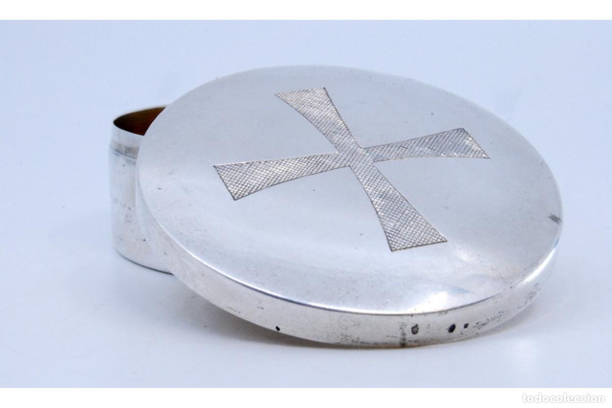 Antig&uuml;edades: Caja de plata para hostias. - Foto 5