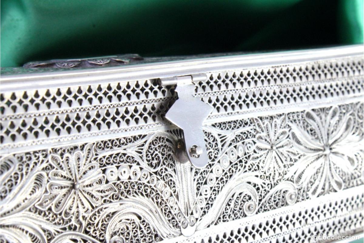 Antig&uuml;edades: Caja de filigrana de plata - Foto 8