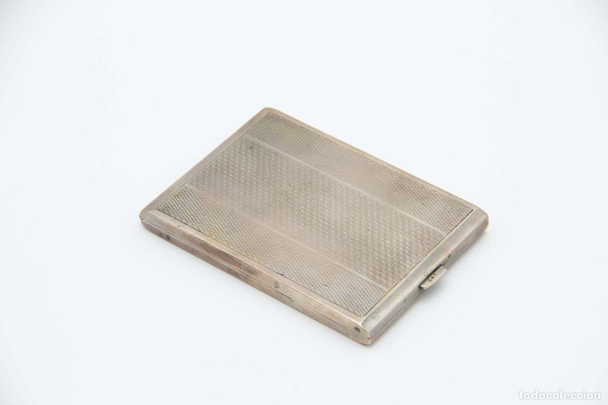 Antig&uuml;edades: Caja de cigarrillos, plateada - Foto 1