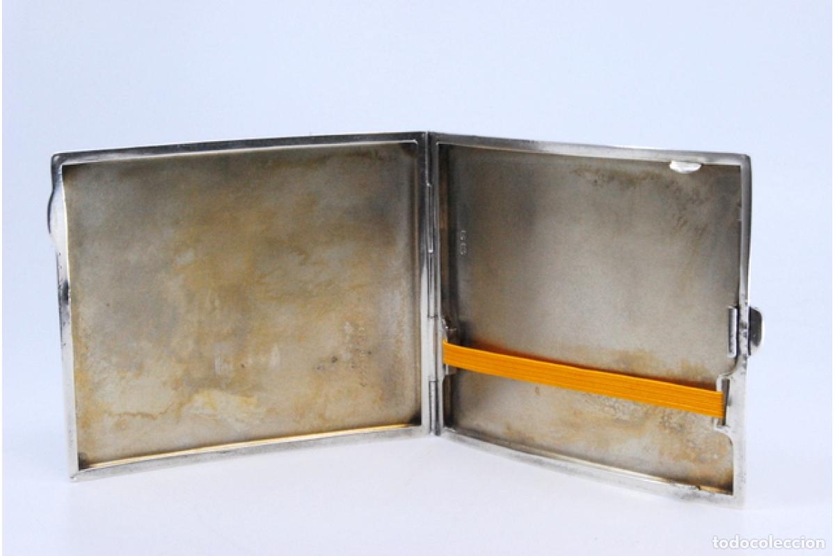 Antig&uuml;edades: Caja de cigarrillos, plateada - Foto 4
