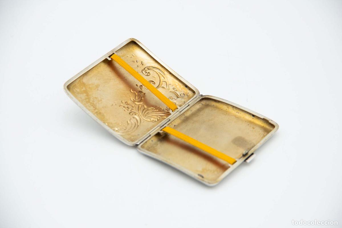 Antig&uuml;edades: Caja de cigarrillos, plateada - Foto 2