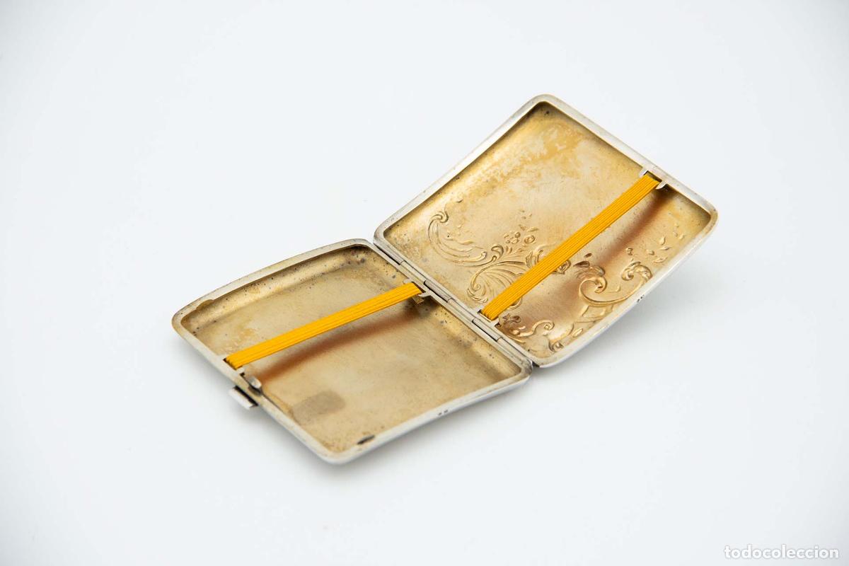 Antig&uuml;edades: Caja de cigarrillos, plateada - Foto 3