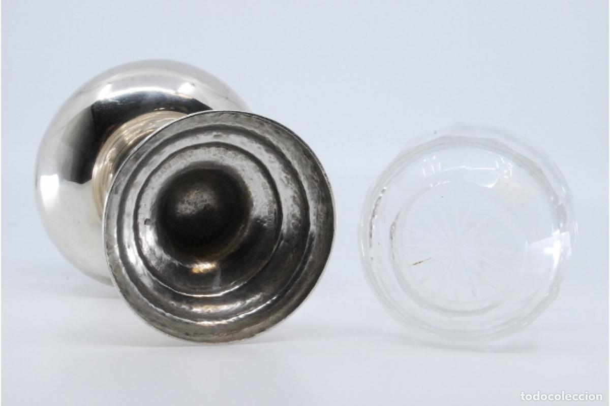 Antig&uuml;edades: plato de dulces de plata - Foto 3