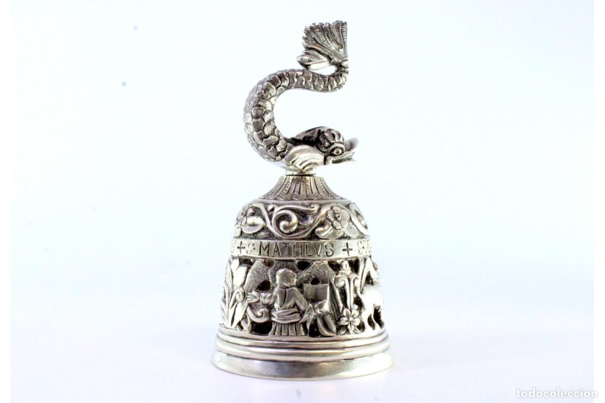 Antig&uuml;edades: Campana de altar, en plata - Foto 2