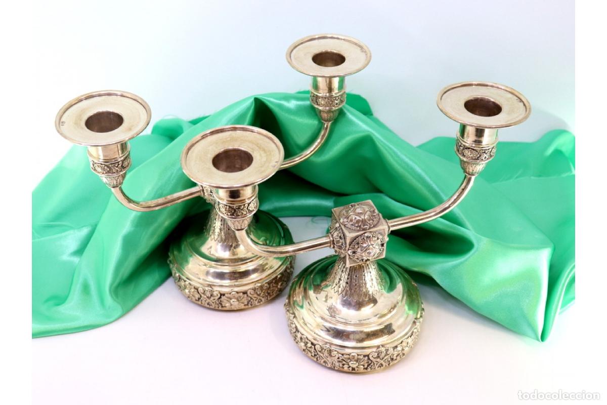 Antig&uuml;edades: Candelabros de plata - Foto 4
