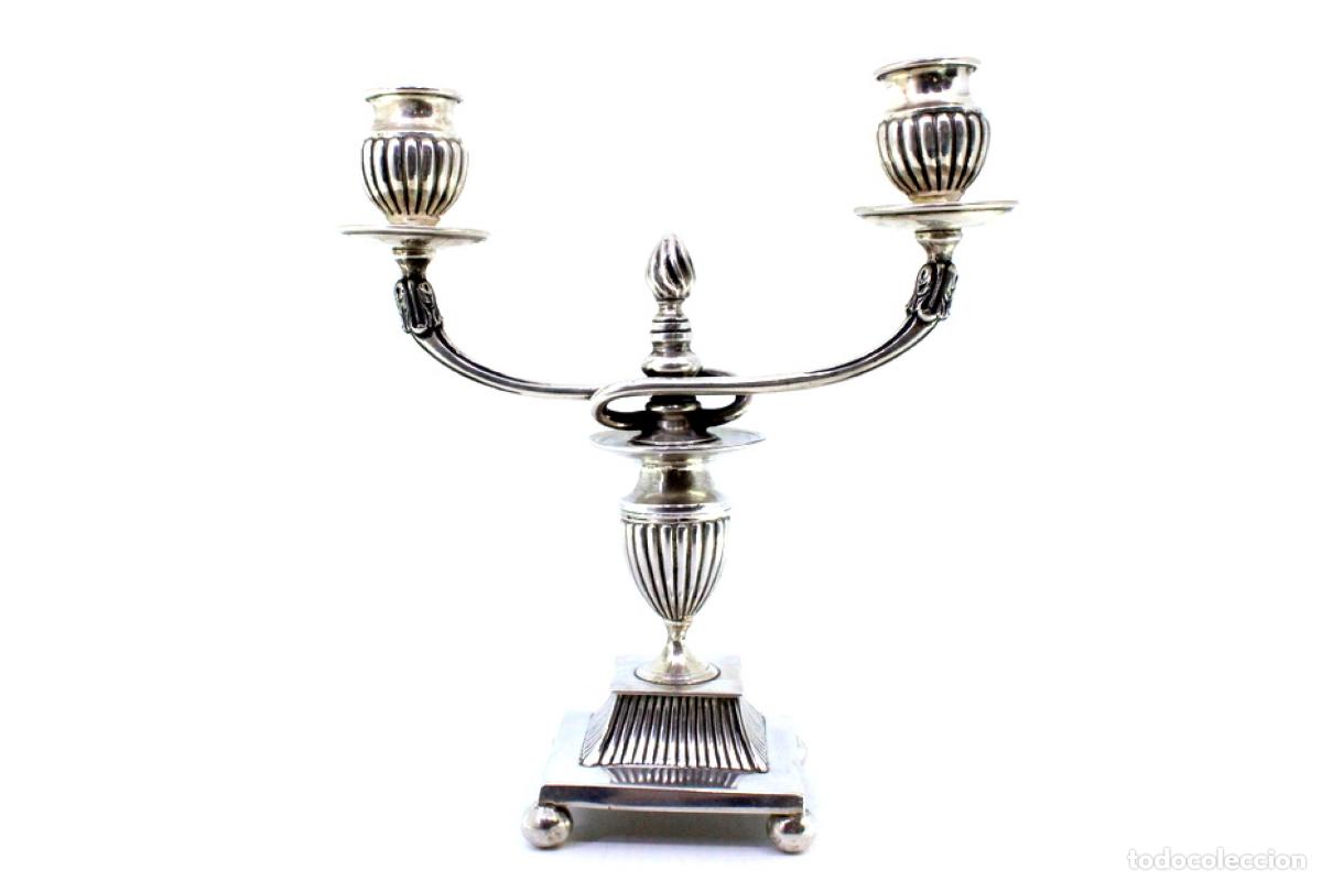 Antig&uuml;edades: Candelabros de plata - Foto 8
