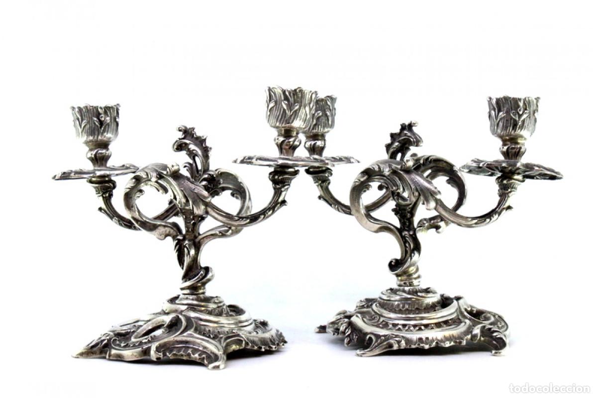 Antig&uuml;edades: Candelabros de plata - Foto 2
