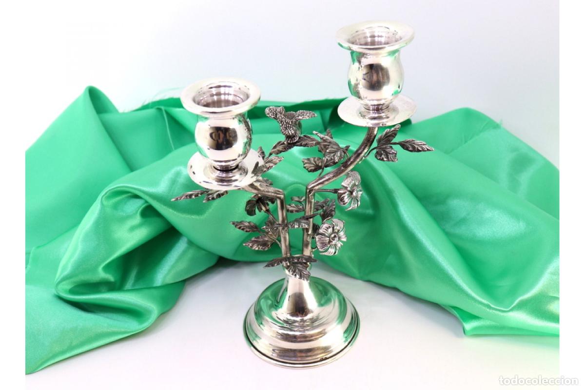 Antig&uuml;edades: Candelabros de plata - Foto 1