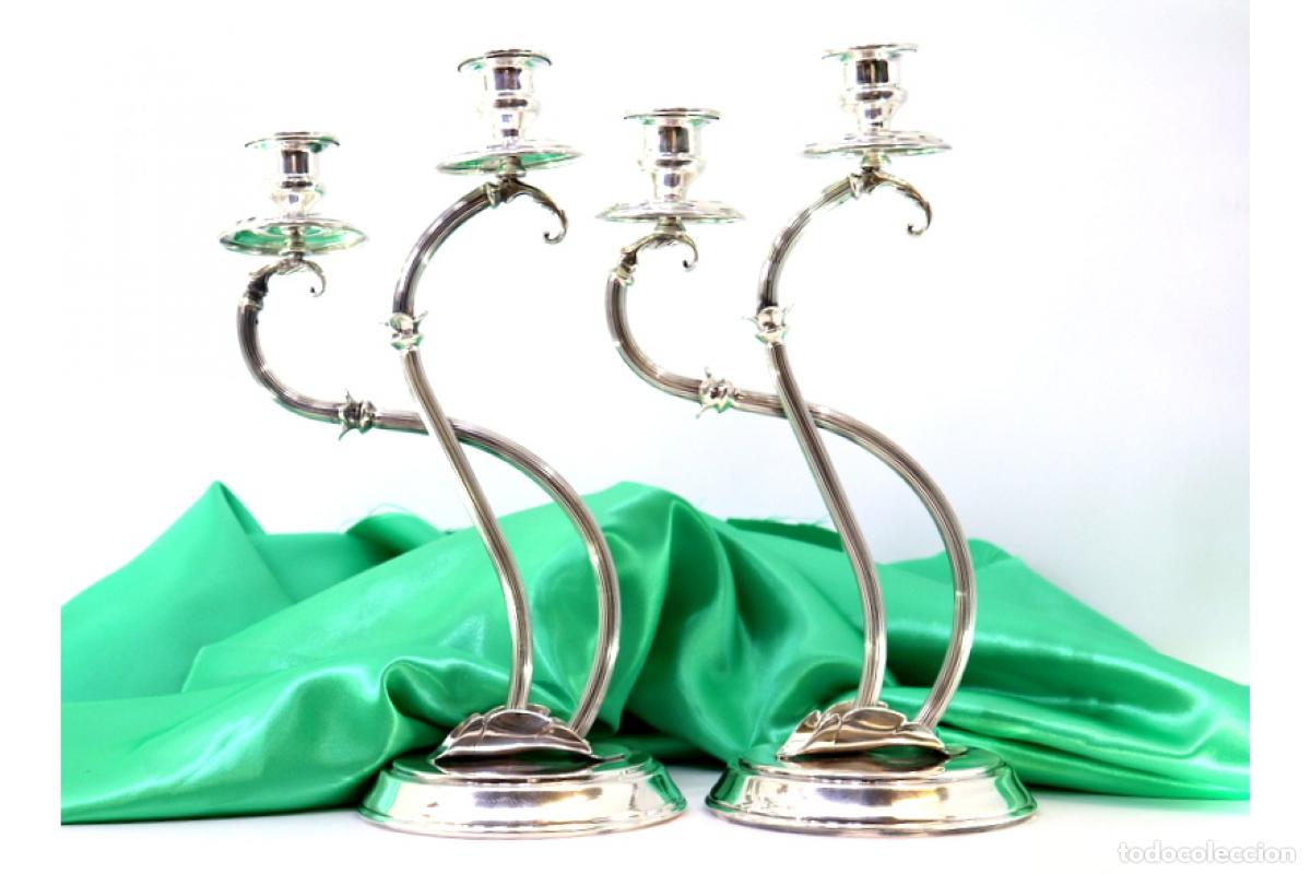 Antig&uuml;edades: Candelabros de plata - Foto 7