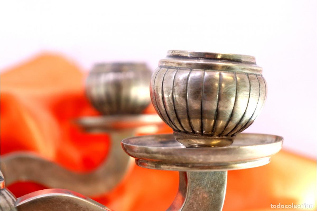 Antig&uuml;edades: Candelabros de plata - Foto 2
