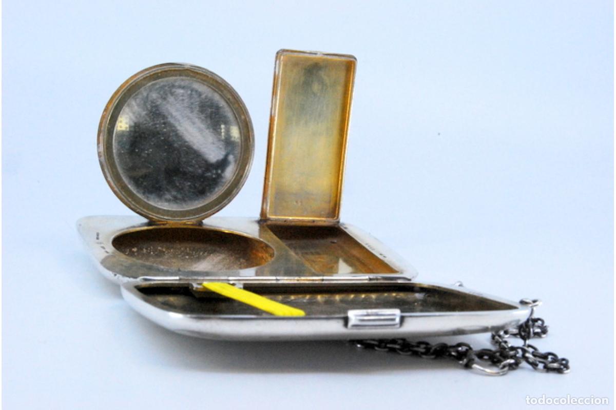 Antig&uuml;edades: Estuche de belleza plateado - Foto 4
