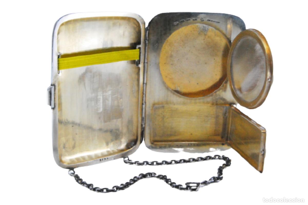 Antig&uuml;edades: Estuche de belleza plateado - Foto 1