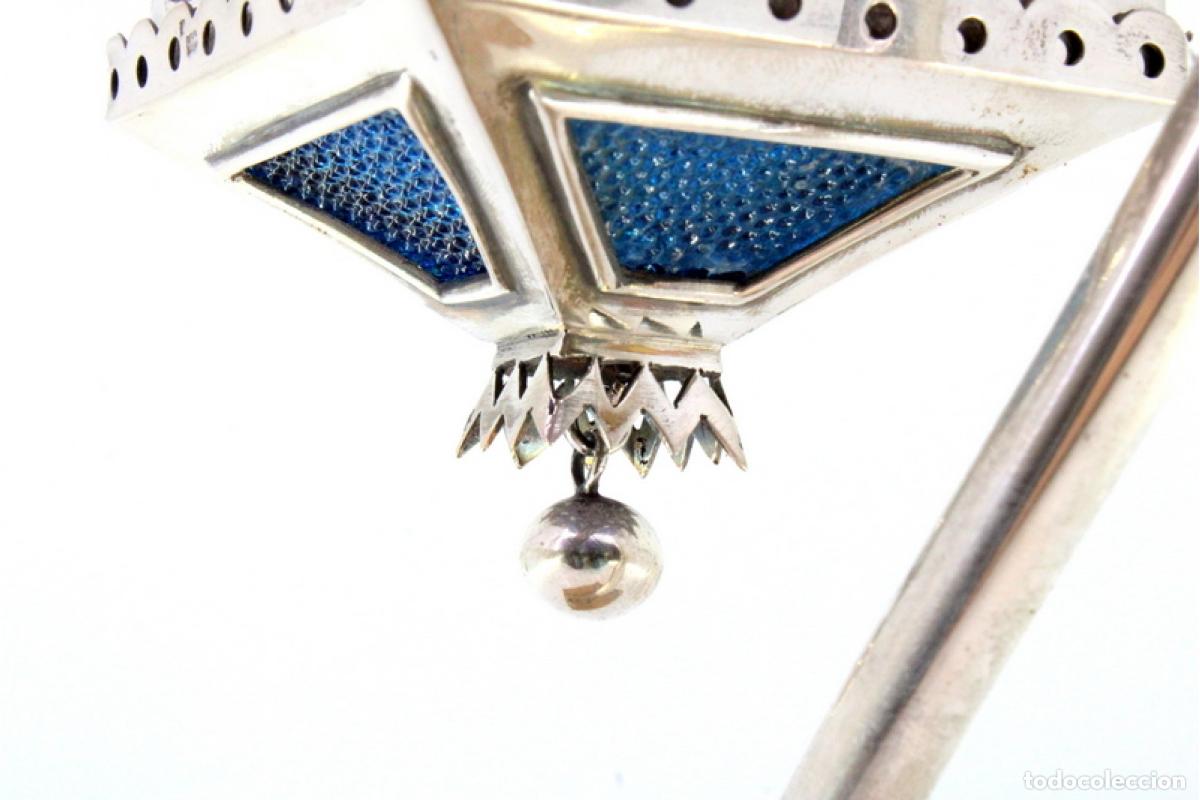 Antig&uuml;edades: L&aacute;mpara de plata - Foto 5